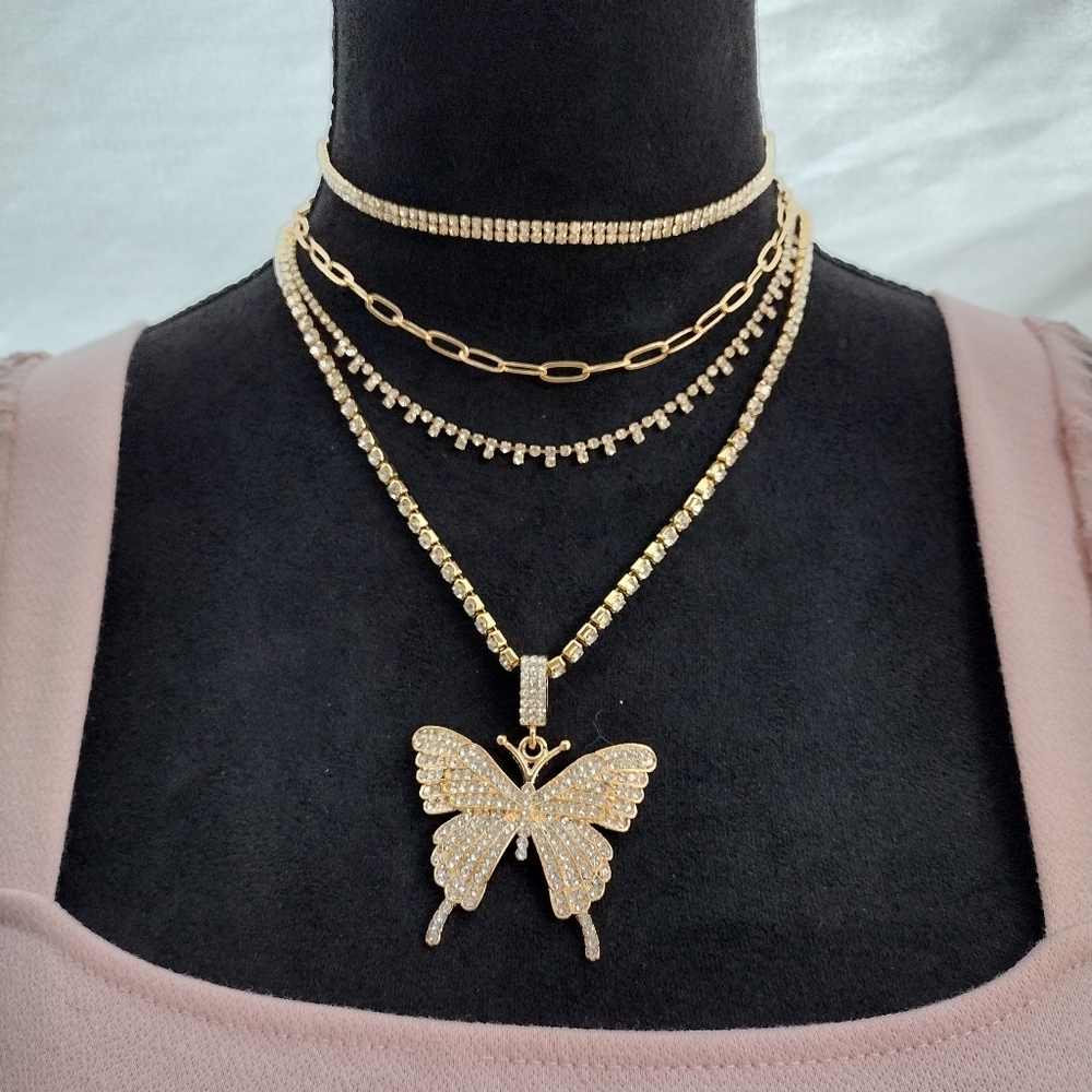 90s inspired Butterfly Necklace.